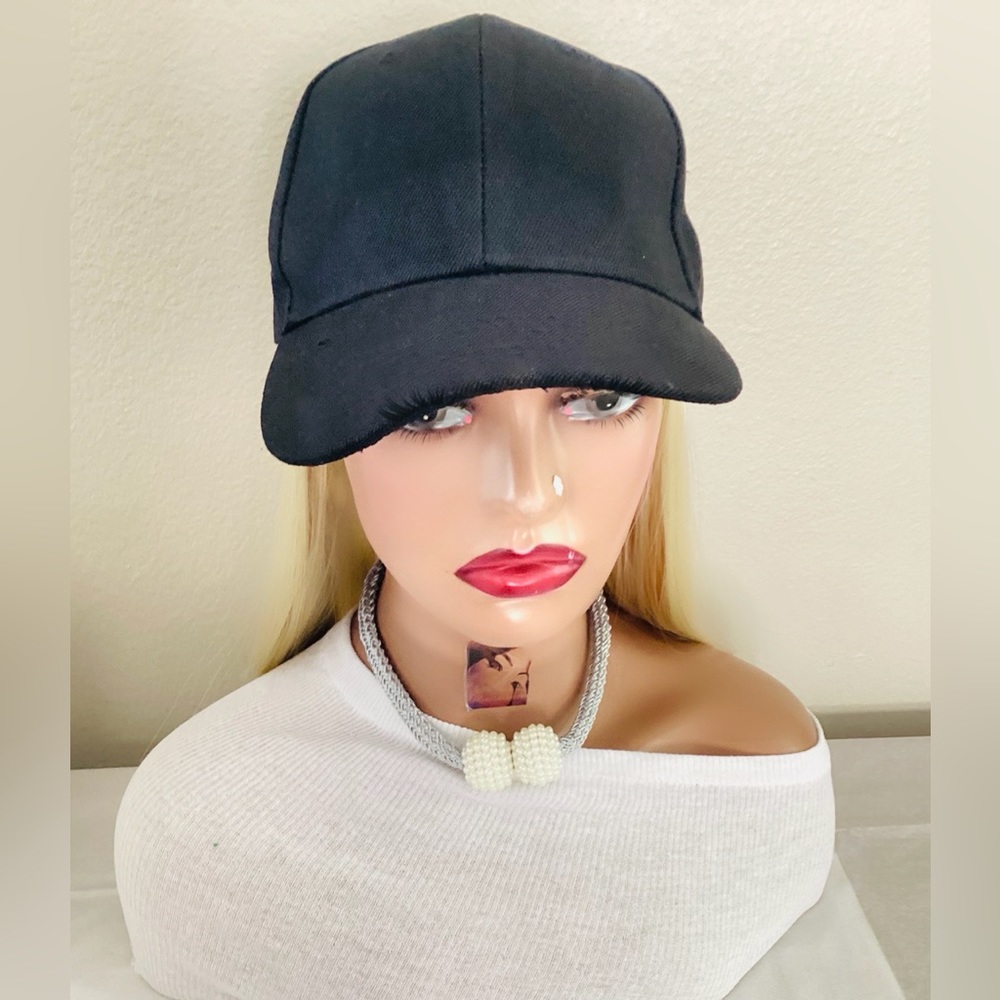 Synthetic silky Baseball wig cap silky Fashion every day need wig for women